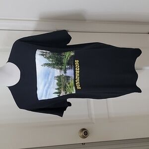 National Park Foundation, Size L Black "Yellowstone" Park Graphic Tee Shirt, NEW